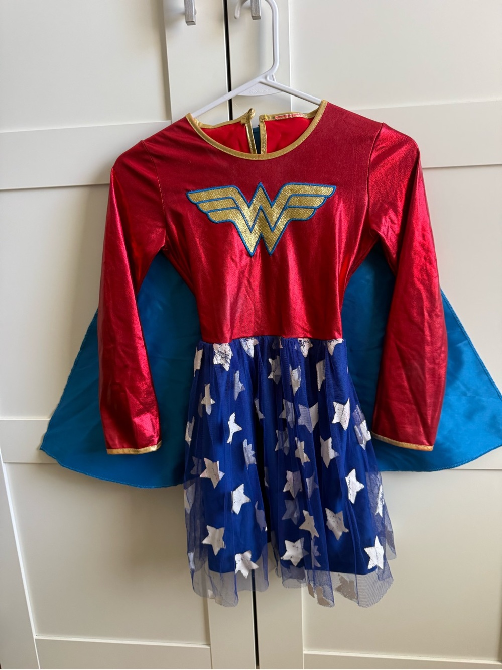 Wonder Girl Red and Blue Kids Costume Dress - Wonder Woman Style